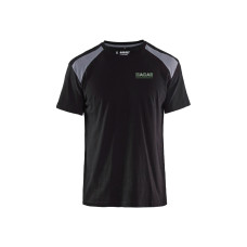 Hacar T-Shirt Bi-Colour zwart/grijs incl. logo HACAR
